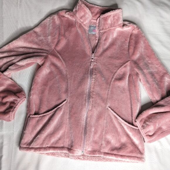 Children's Place Pink Faux Fur Jacket - Picture 1 of 8
